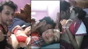 Young Indian Couple Making Love & Doing Sex